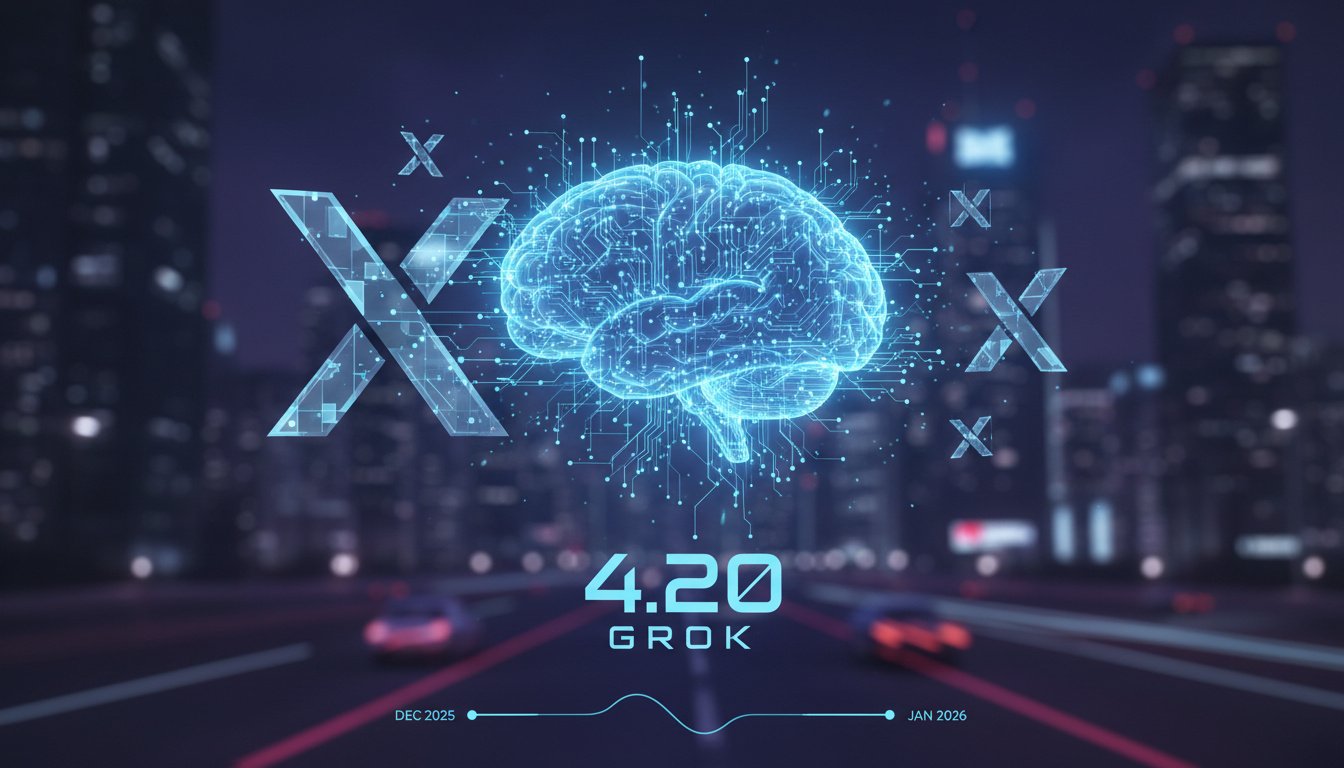 You are currently viewing Elon Musk Teases Grok 4.20 Release in 3-4 Weeks