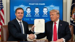 Read more about the article Trump Appoints David Sacks PCAST Co-Chair After AI Czar Term Ends